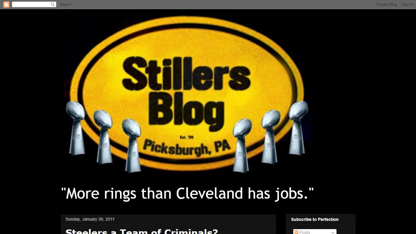 StillersBlog: Steelers a Team of Criminals?